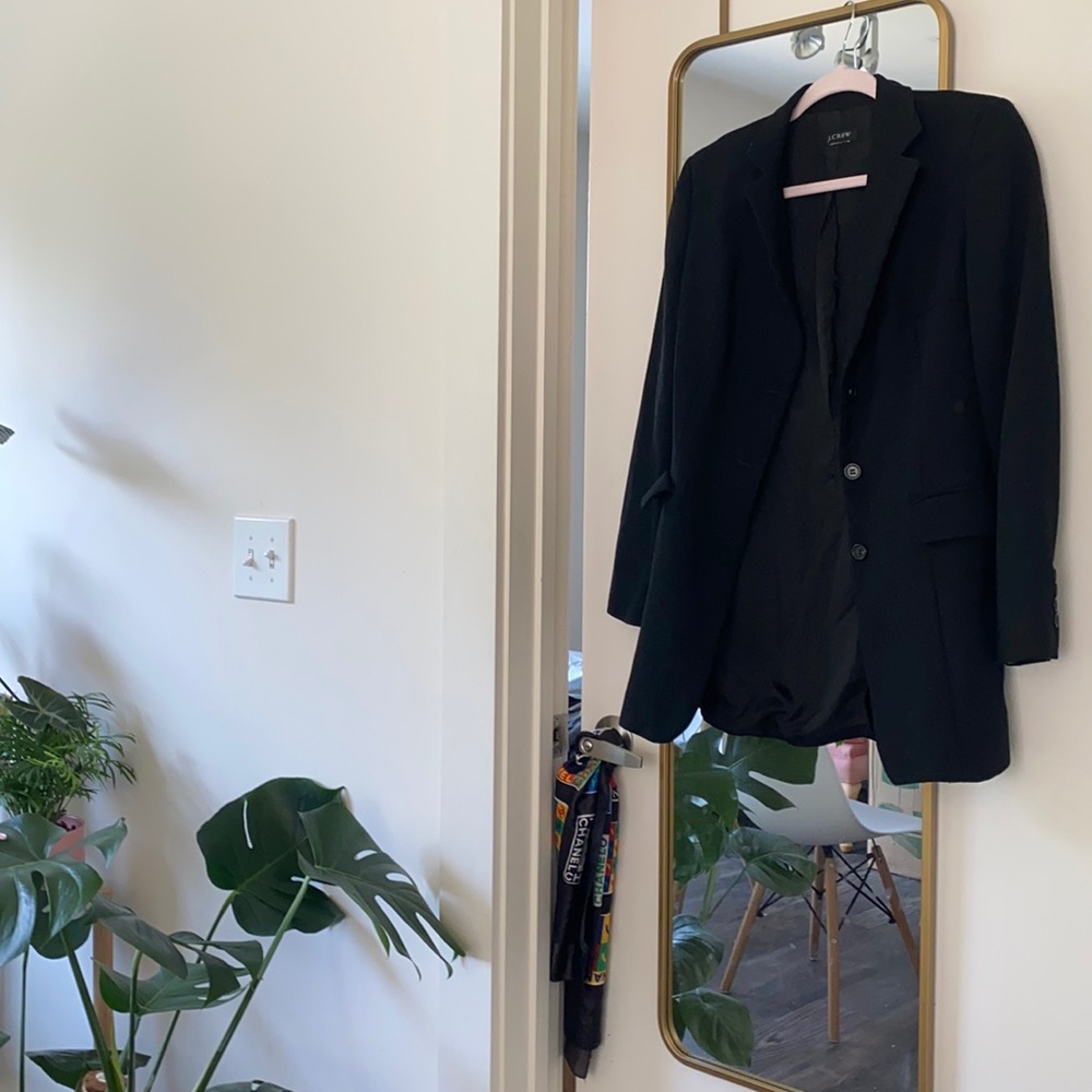 J CREW boyfriend thin wool blazer